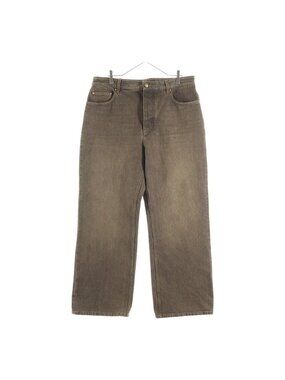 Louis Vuitton Coffee Indigo Wide Denim Pants Brown Jeans